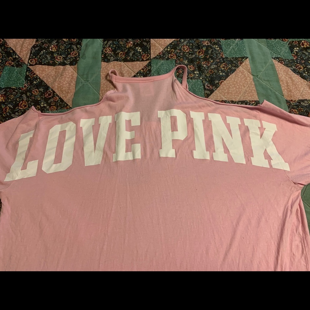Victoria Secrets PINK open shoulder top